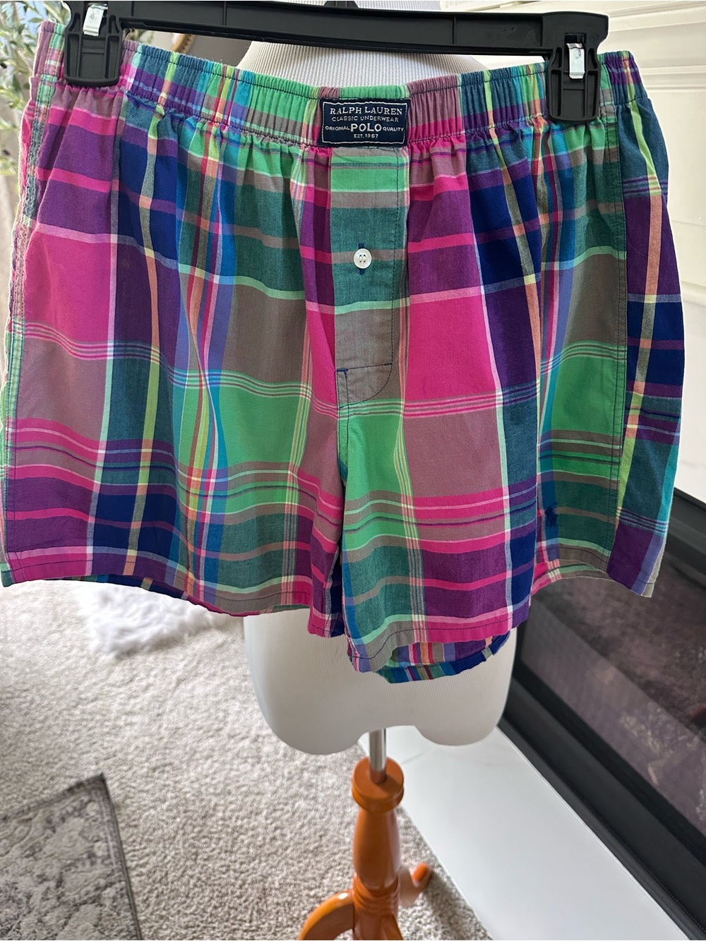 Polo Ralph Lauren Plaid Pajama Shorts / Boxer Style